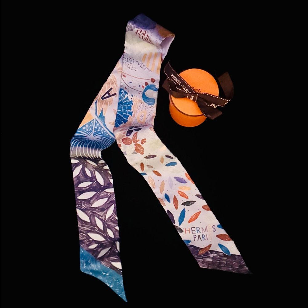 Hermes Silk Twilly Scarf